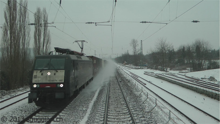 Vista dalla cabina - DB ES 64 F4 (Germania)